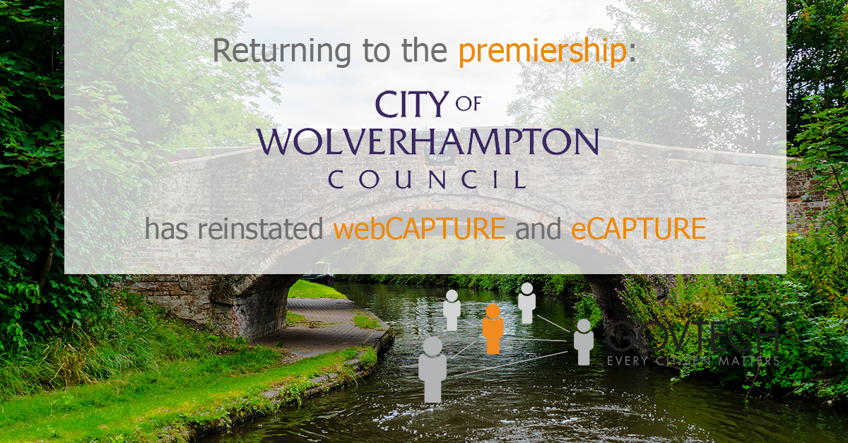 Returning to the premiership: City of Wolverhampton Council has reinstated webCAPTURE and eCAPTURE